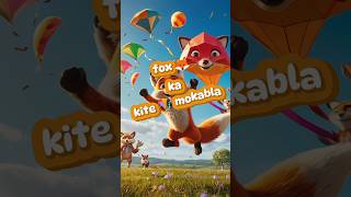 Jungle kite 🪁 competition **" Can Fox 🦊 win it .are not" Don't miss the end 🔚.#short #viralvideo