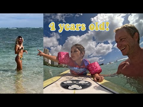 Shane took her 4 year old surfing! [Hawai'i VLOG]