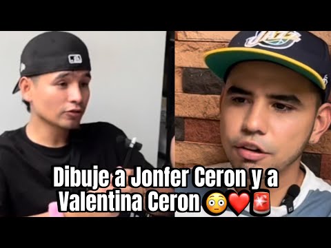 Dibujando a Jonfer Ceron  y Valentina Ceron ❤️🚨