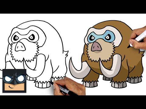 How To Draw Pokemon - Mamoswine (Draw & Color)