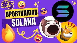 🚨¡ALERTA!  TOP 5  MEMECOINS SOLANA que están a punto de DESPEGAR