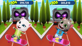 Talking Tom Gold Run Football Tom vs Eco Angela - New Summer Sports Update - Fullscreen