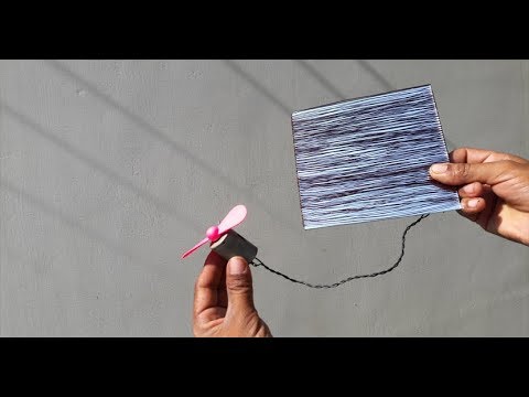 Free Solar Energy Fan With Mirror Glass