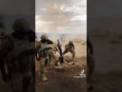 Slow motion mortar launch