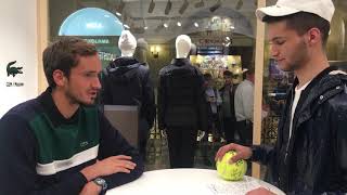 Интервью Даниила Медведева в ГУМе “LACOSTE”