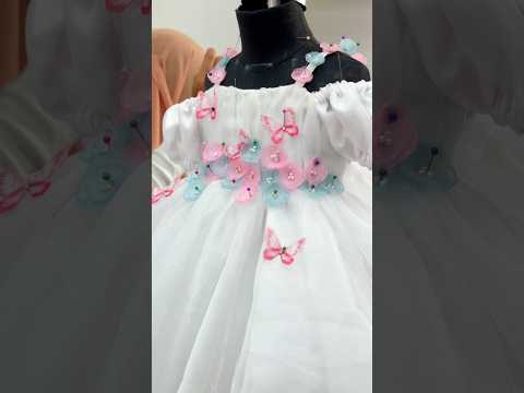 Best moving dress 🥰#kidsdesignerwear #dress #kidswearfactory #diyclothing #dye #fashion