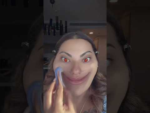 تحدي الميكاب بفلتر الرعب 👹😂😂😂 #thebertilicious