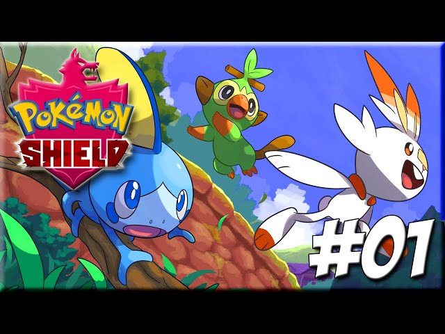 Pokemon Shield Gameplay - No Commentary - Part 1 - Starting in Wedgehurst