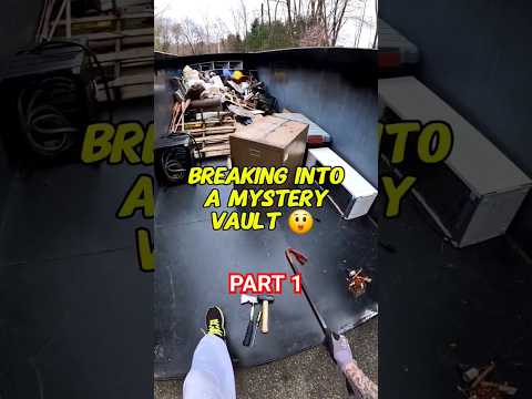 Dumpster diving for a locked vault with hidden Relics 😲 🔧 🔨 #dumpsterdiving #tools #shorts #mystery
