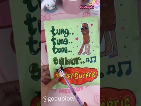 TUNG TUNG SAHURR ..!!!!  Paper Suprise #goduplotv #shorts #unboxing