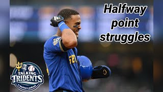 MARINERS ARE TREADING WATER AT THE HALFWAY POINT