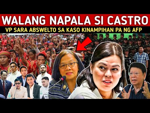 WALANG NAPALA SI FRANCE CASTRO! VP SARA INABSWELTO NG COA KINAMPIHAN PA NG MGA SUNDALO!