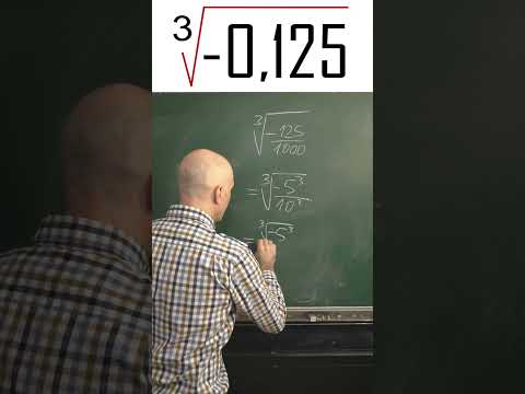 CUÁNTO VALE LA RAÍZ CÚBICA NEGATIVA DE -0.125