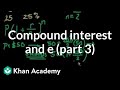 Understanding e and Compound Interest