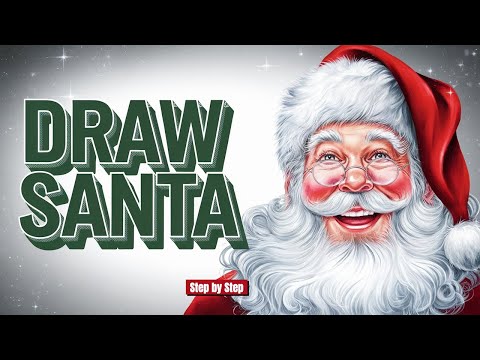 Learn to Draw a WARM and Sly SANTA CLAUS!