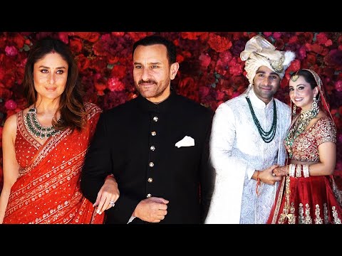 Kareena Kapoor With Saif Ali Khan At Aadar Jain and Alekha Advani's Grand Wedding