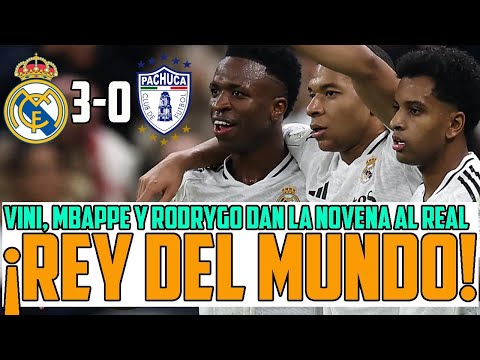 VINICIUS, MBAPPE Y RODRYGO ACABAN CON EL PACHUCA Y DAN AL MADRID SU NOVENO TÍTULO DE CAMPEÓN MUNDIAL