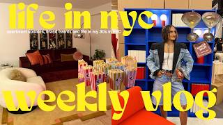 LIFE IN NYC | weekly vlog: apartment updates, brand events, new pieces in the closet