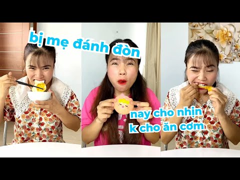 Tổng hợp video siêu hài hước vui nhộn, chị em ăn đòn TÉT ĐÍT vì đá mâm cơm của mẹ