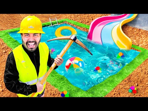 CONSTRUÍ UNA PISCINA CASERA EN EL PATIO DE MI CASA