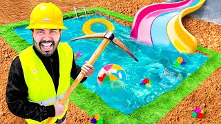 CONSTRUÍ UNA PISCINA CASERA EN EL PATIO DE MI CASA