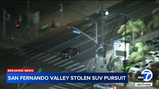 Wild LA chase: Suspect drives at high speeds, almost hits other cars