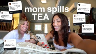 vlog: my mom answers questions + SPILLS ALL THE TEA (at the spa ofc)