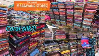 Padi Saravana Stores Aadi 1+1 Combo Marble Coral Silk Dailywear Chiffon Georgette Rs.350 To 790 