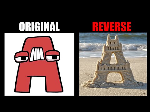 Revese Alphabet Lore But Made Of Sand (A-Z..) | Alphabet Lore Meme Animation - TDC Lore