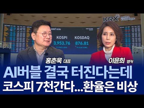 "요즘 시장, 비포장 도로 안전벨트 없이 달리는 중" AI버블과 연준 리스크 / 홍춘욱 대표