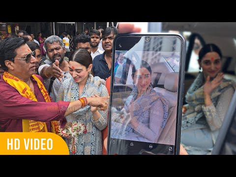 Tamannaah Bhatia with Madhur Bhandarkar | Siddhivinayak Mandir Darshan | Film Babli Bouncer