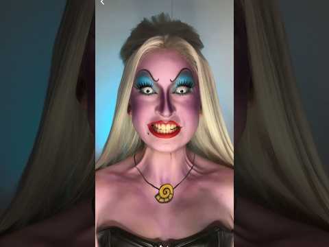 Disney villains makeup serie: Ursula from the Little mermaid💜 #makeup #disneyvillains #disney