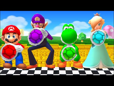 Mario Party The Top 100 MiniGames Rosalina Vs Mario Vs Waluigi Vs Yoshi (Master Difficulty)