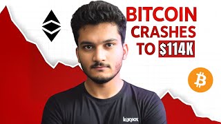 BITCOIN DUMPS TO $114K - HOW I AM TRADING THIS MOVE