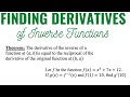 Inverse Functions and Derivatives