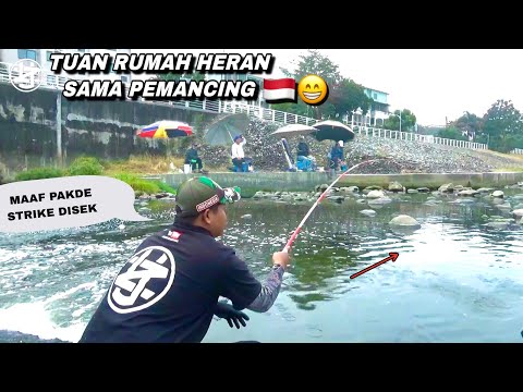 Asli heboh..! Mancing ikan nila dapat besar" sampai jadi tontonan