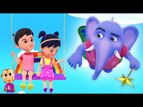 Udne Wala Hathi, उड़ने वाला खाठी, Hathi Raja Kahan Chale, Hindi Children Rhymes and Poems