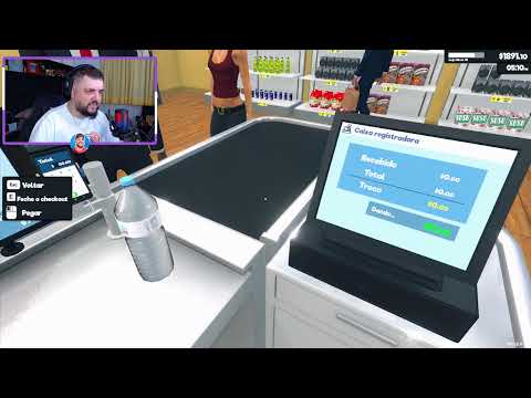 LIVE GUI AMPARO - JOGANDO SUPERMARKET SIMULATOR