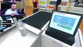 LIVE GUI AMPARO - JOGANDO SUPERMARKET SIMULATOR