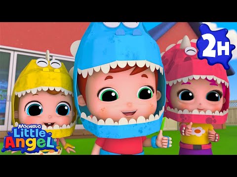 Jack's Dino Party | Little Angel | Fun Kids Songs | Nursery Rhymes