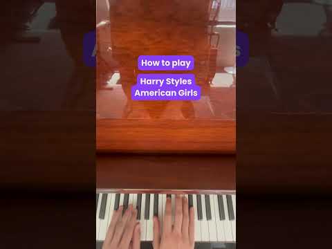 How to play American Girls by Harry Styles | Piano play-along