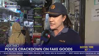 YouTube video thumbnail: Police Crack Down on Fake Goods in Joburg