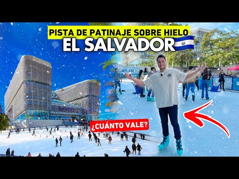 ¡Ya ABRIERON la PRIMERA pista de PATINAJE SOBRE HIELO en El Salvador! 🇸🇻⛸️ ¿Cuánto vale? 🧊