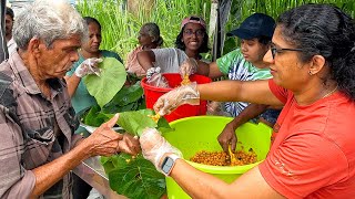 We gave free food to many people with the support of our friends, neighbors, and relatives