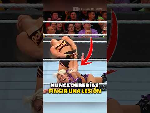 Por está razón nunca deberías fingir una lesión #wwe #wrestling