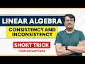 Matrix Rank and Consistency of Systems