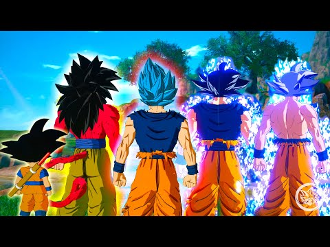 Dragon Ball Sparking Zero - All Goku Transformations & Ultimate Attacks , Fusions (4K)