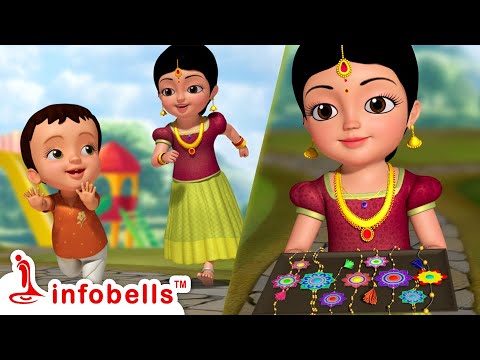 Happy Raksha Bandhana - Rakhi Song | Kannada Rhymes for Children | Infobells #kannadarhymes