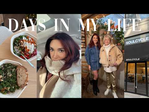 VLOG: getting back on track (for real!), meeting martha stewart, updated makeup routine (acne prone)