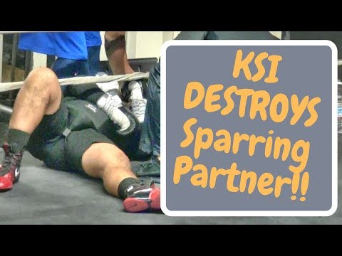 **EXCLUSIVE**- KSI KNOCKS OUT sparring partner preparing for Logan Paul!! Footage Inside!!!
